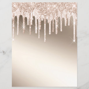 Glitzernde Tauch-Champagner elegante Scrapbook-Pap