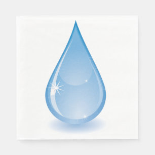 Glitzernde Wasser-Tropfen-Papierservietten Serviette