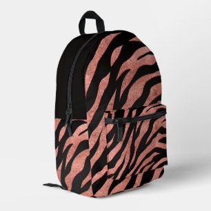 Glitzernde Zebra-Muster Bedruckter Rucksack