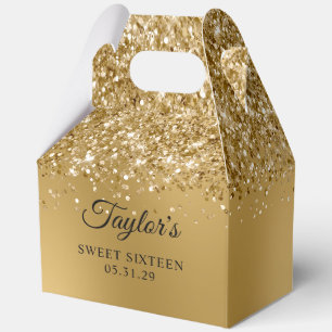 Glitzernder Gold-Ombre-Glam-Sweet-Sixteen Geschenkschachtel
