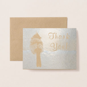 Glitzernder Kardinal Folienkarte