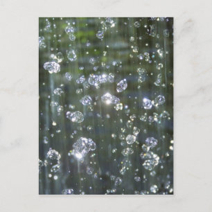 Glitzernder Wasserfall Postkarte