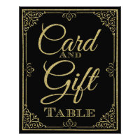 glitzerndes Gold und schwarze Karte und Geschenk-H