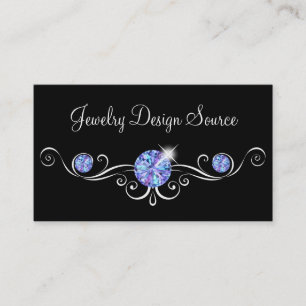 Glitzy Bling Designer Gassy Schmuck Visitenkarte