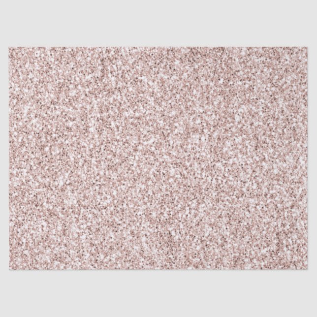Glitzy Blush Pink Glitzer     Seidenpapier (Vorderseite)