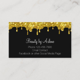 Glitzy Classy Beauty Business Cards Trendy Design Visitenkarte