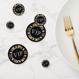 Glitzy Diamond VIP Poker Chips Table Confetti Konfetti
