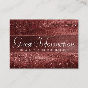 Glitzy Foil   Henna Crimson Red Glitzer Details Begleitkarte