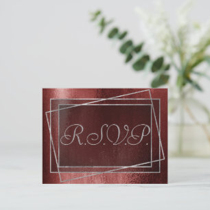 Glitzy Foil   Henna Crimson Red Imitats Glitzer UA Einladungspostkarte