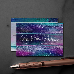 Glitzy Foil   Holographic Iridescent Ombre Advice Begleitkarte