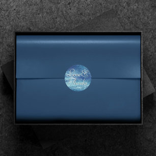 Glitzy Foil   Ice Blue Imitats Iridesent Vielen Da Runder Aufkleber