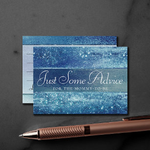 Glitzy Foil   Ice Blue Iridescent Sparkle Ratgeber Begleitkarte