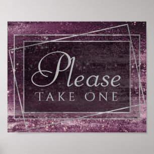 Glitzy Foil   Mauve Pink Dusty Rose Nehmen Sie ein Poster