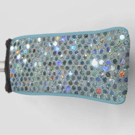 Glitzy Funkelnd Silver Glitzer Bling Golf Headcover