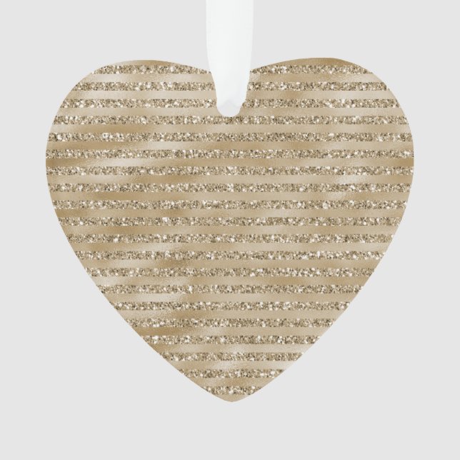 Glitzy Glam Gold Glitzer Ornament (Vorderseite)