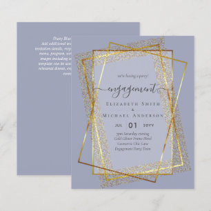 Glitzy Glam VERLOBUNGSParty-Einladungen BUDGET