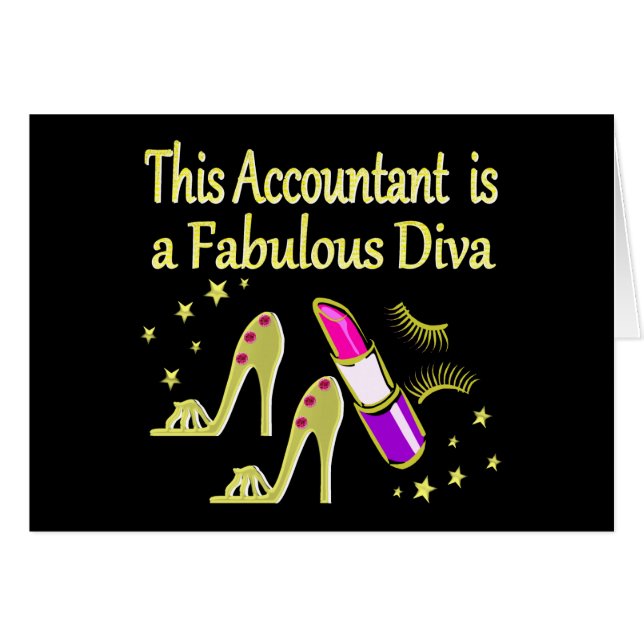 GLITZY GOLD ACCOUNTANT DESIGN (Vorderseite (Horizontal))