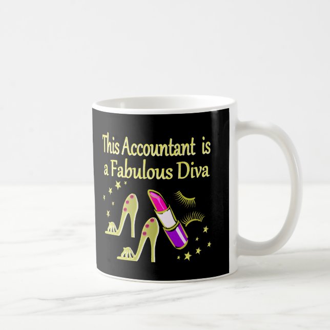 GLITZY GOLD ACCOUNTANT DESIGN KAFFEETASSE (Rechts)