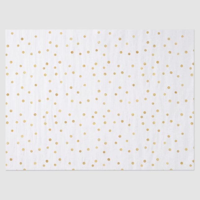 Glitzy Gold Confetti Seidenpapier (Vorderseite)