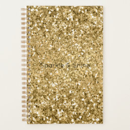 Glitzy Gold Glam Glitzer Sparkle        Planer