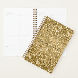 Glitzy Gold Glam Glitzer Sparkle        Planer
