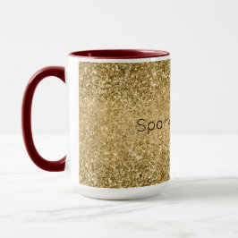 Glitzy Gold Glam Glitzer Sparkle     Tasse