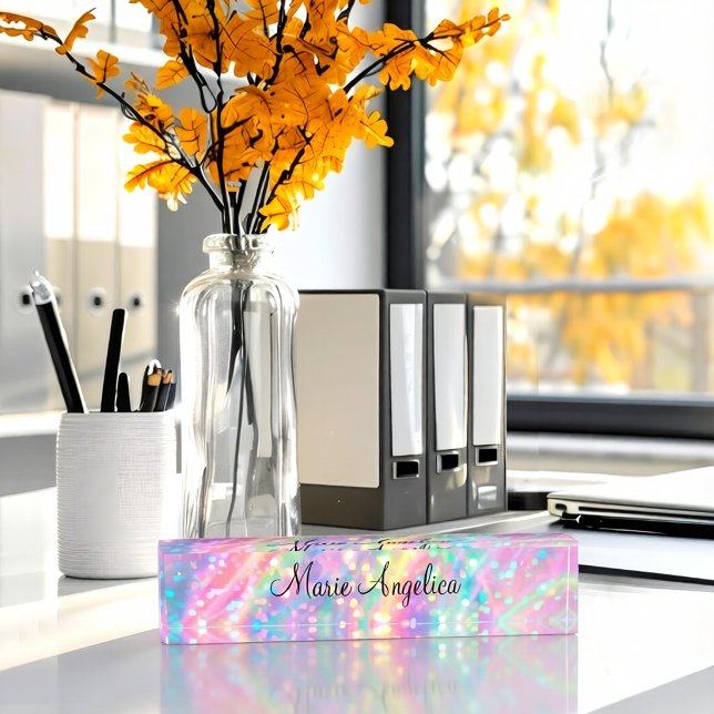 Glitzy Holographic  Namensplakette (Von Creator hochgeladen)