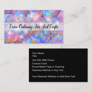 Glitzy Jewelry Business Cards Opal Hintergrund Visitenkarte