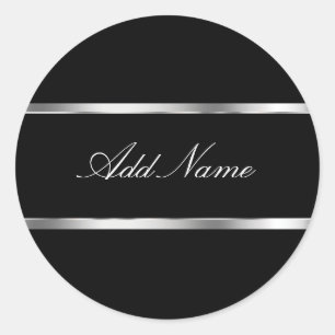Glitzy Monogram Sticker Labels
