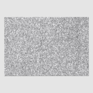 Glitzy Silver Imitats Glitzer Seidenpapier