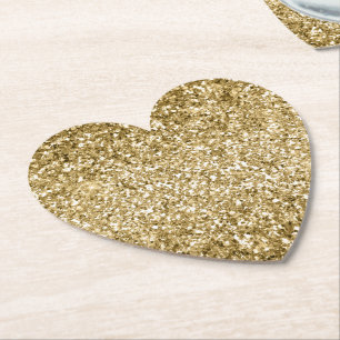 Glitzy Sparkle Gold Glitzer           Untersetzer