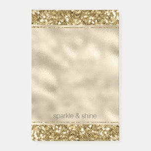 Glitzy-Sparkone-Gold-Glitzer Post-it Klebezettel