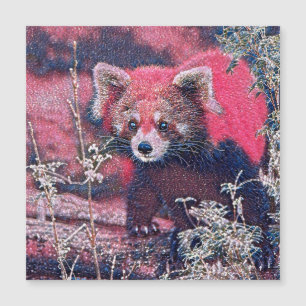 GlitzyAnimal_RedPanda_005 Magnetkarte
