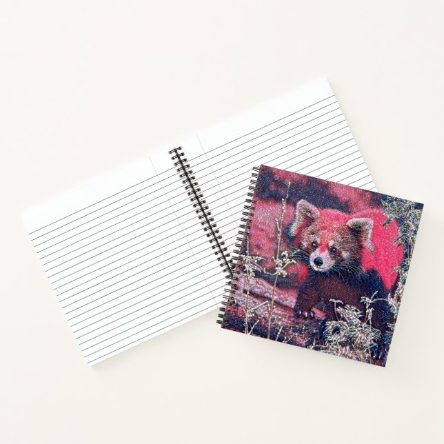 GlitzyAnimal_RedPanda_005 Notizbuch (Innenseite)