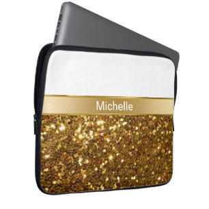 Glizty Monogramm-Laptop-Hülsen Laptopschutzhülle