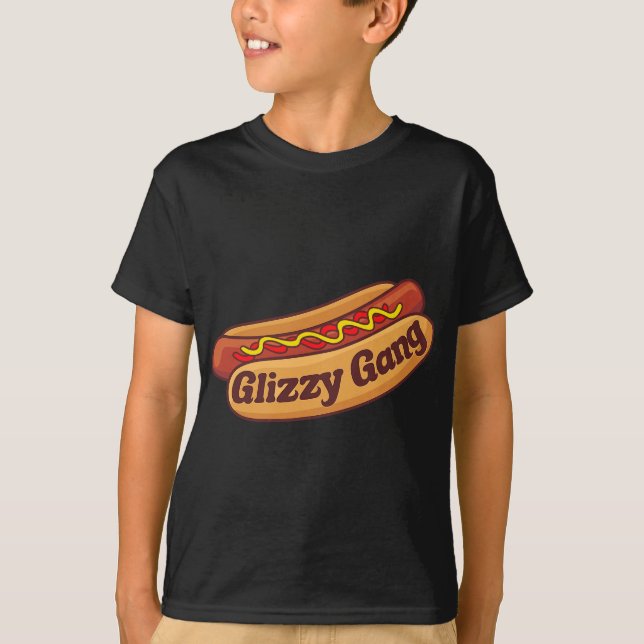 Glizzy Gang - Gladiator Gobbler Funny Hot Dog T-Shirt (Vorderseite)