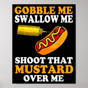 Glizzy Gobbler Lustiges Glizzy Meme Hot Dog Liebha Poster