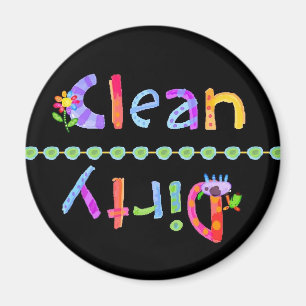 Glo Kids Clean Dirty Geschirrspüler Magnet