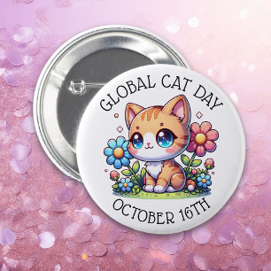 Global Cat Day 16. Oktober Button