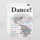 Global Dance - Tanz in vielen Sprachen Postkarte (Vorne/Hinten)