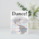 Global Dance - Tanz in vielen Sprachen Postkarte (Stehend Vorderseite)