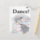 Global Dance - Tanz in vielen Sprachen Postkarte (Vorderseite/Rückseite Beispiel)