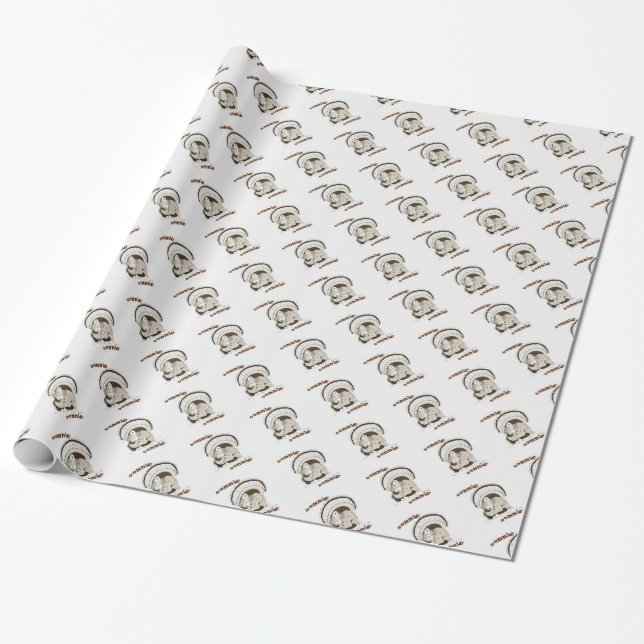 Global Gobble Turkey Wrapping Paper Geschenkpapier (Ungerollt)