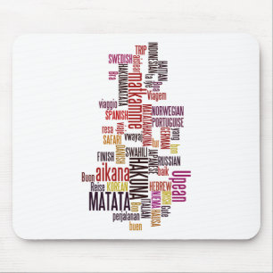Global Groove: Hakuna Matata in jeder Sprache Mousepad