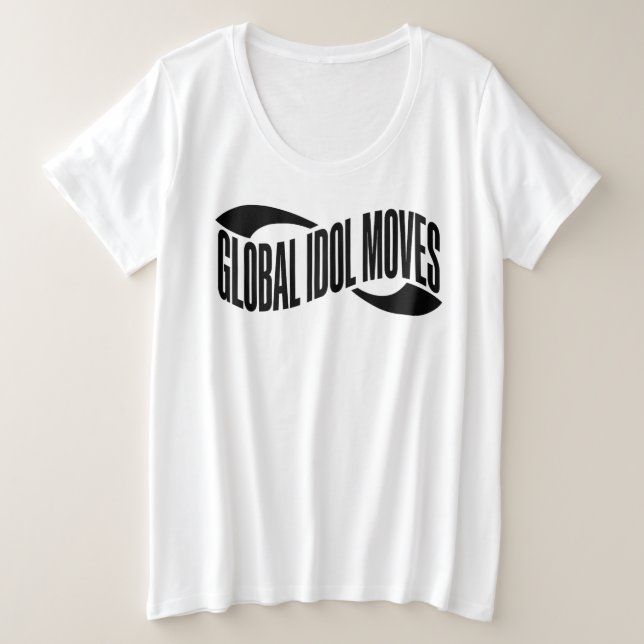 Global Idol Moves Typography T-Shirt (Design vorne)