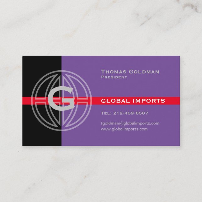 Global Import Business Card Visitenkarte (Vorderseite)