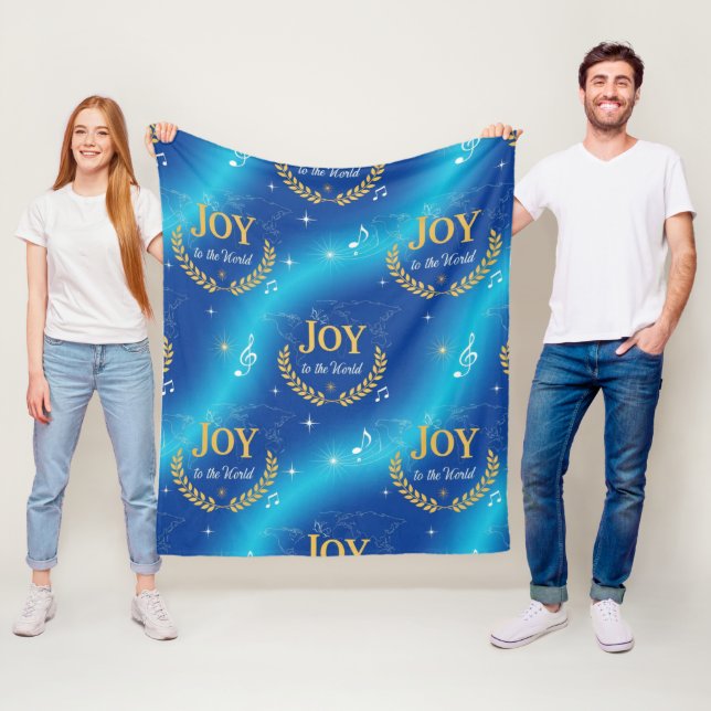 Global Joy to the World Modern Universal Peace  Fleecedecke (Beispiel)