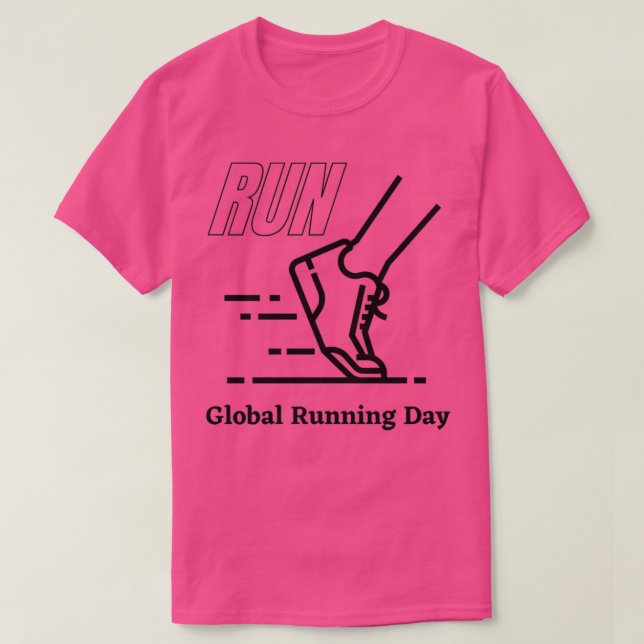 Global Running Day Classic  T-Shirt (Design vorne)