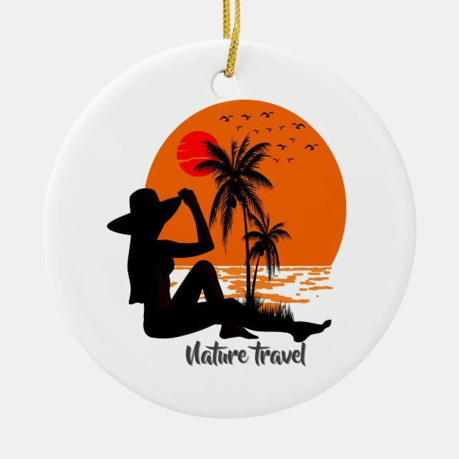 Global Tourism Resilience Day Keramik Ornament (Vorne)