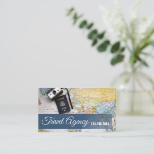 Global Travel Agency Agent Business Card Visitenkarte